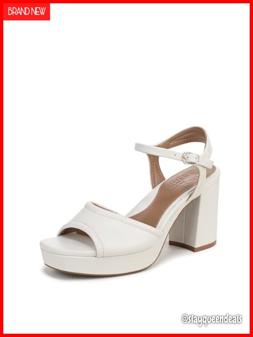 Petra Leather Platform Block Heel Ankle Strap Dress Sandals
